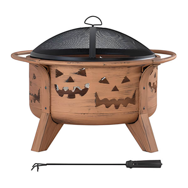 Sunjoy Group 30-Inch Steel Wood Burning Fire Pit - Thumbnail 5