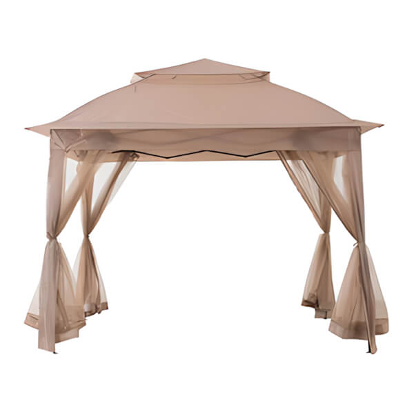Sunjoy Group 11 x 11 Portable 2-Tier Pop Up Gazebo with Netting-A109000101-Garage Giant