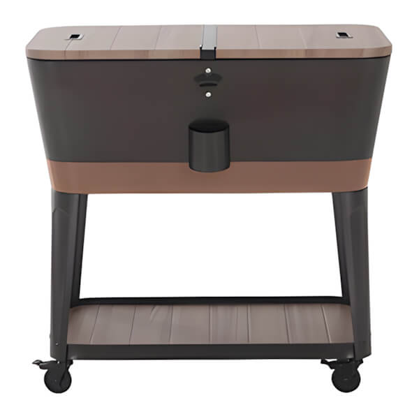 Sunjoy Group IceCove 80-Quart Rolling Ice Chest Cooler Cart - Thumbnail 2