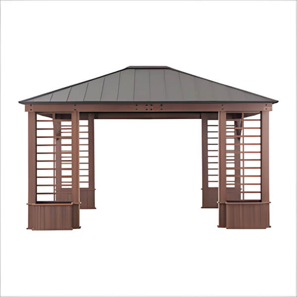 Sunjoy Group 13.3' x 14.8' Wilmington Hardtop Gazebo-A102010600-Garage Giant