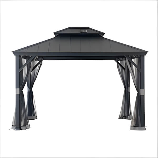 Sunjoy Group SummerCove 10 x 12 Steel Hardtop Gazebo - Thumbnail 2
