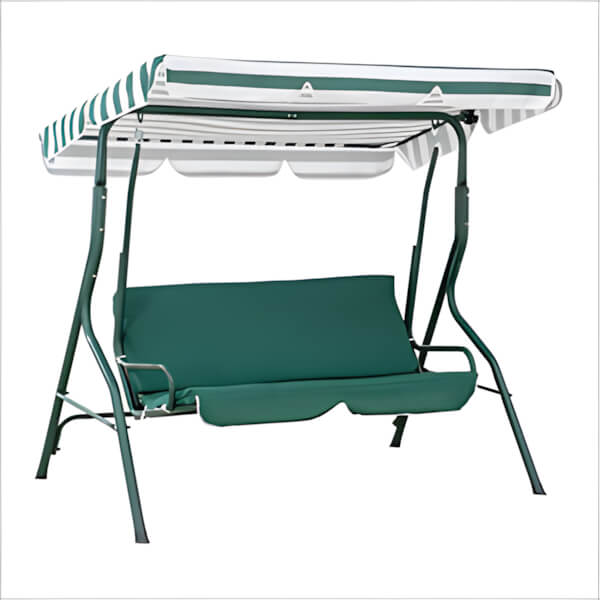 Sunjoy Group 2-Seat Steel Patio Swing Chair with Tilt Canopy-A215000103-Garage Giant