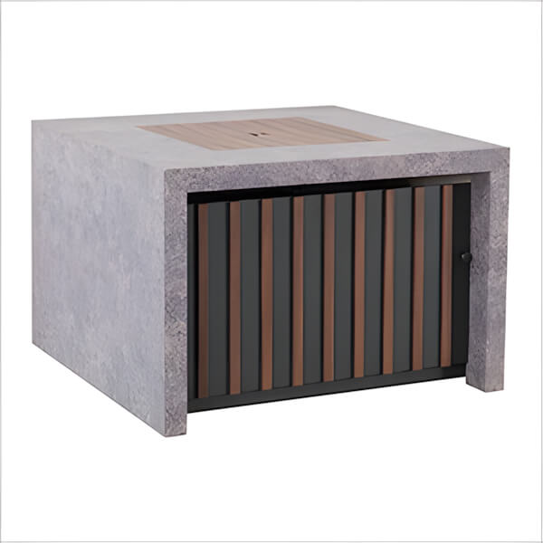 Sunjoy Group 38-Inch Propane Fire Pit Table with Lid and Lava Rocks - Thumbnail 2