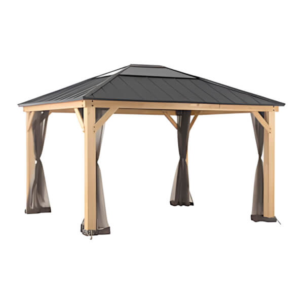 Sunjoy Group Replacement Mosquito Netting for 11 x 13 Wood-Framed Gazebos-A111509420-Garage Giant