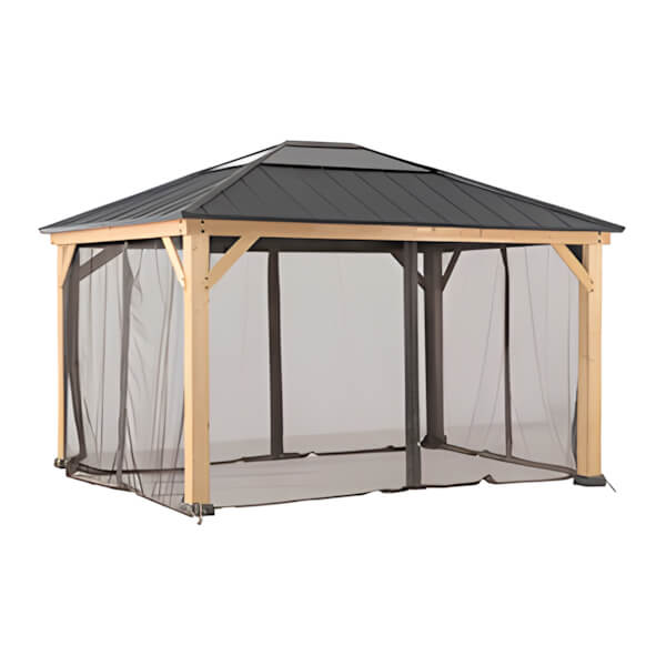 Sunjoy Group Replacement Mosquito Netting for 13 x 15 Wood Frame Gazebo