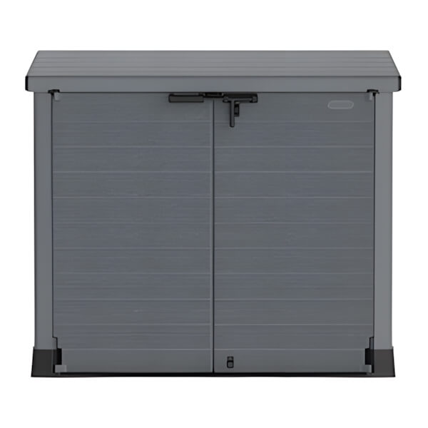 DuraMax Storeaway 1200L Resin Horizontal Storage Shed - Grey-86630-Garage Giant