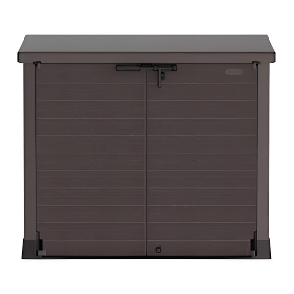 DuraMax Storeaway 1200L Resin Horizontal Storage Shed - Brown-86631-Garage Giant