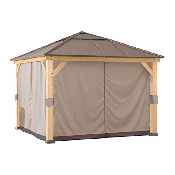 Sunjoy Group Replacement Curtains for 11 x 13 Wood-Framed Gazebos