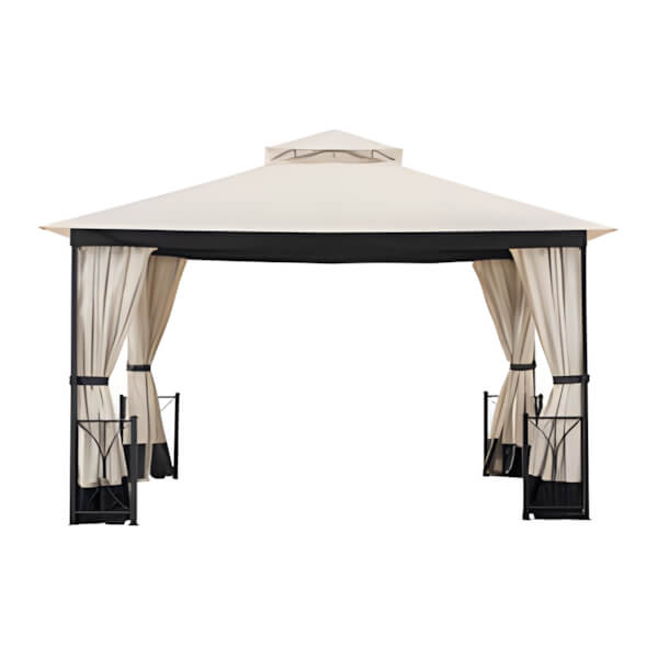Sunjoy Group Replacement Privacy Curtains for 11 x 13 Belcourt Gazebo-A111305700-Garage Giant