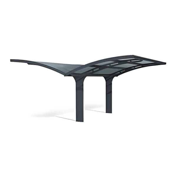 Palram-Canopia Arizona Wave Double Wing-Style Carport Kit - Thumbnail 2