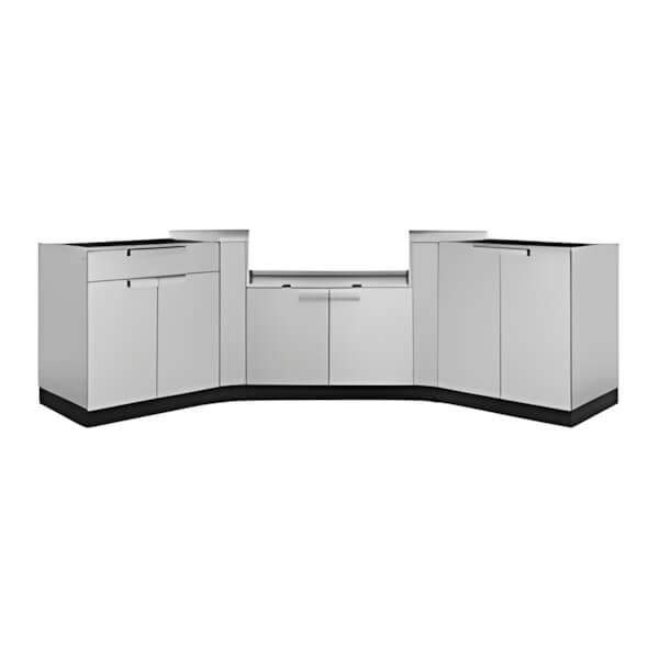 NewAge Outdoor Kitchens Stainless Steel 5-Piece Outdoor Kitchen Set (No Countertop)-67206-Garage Giant