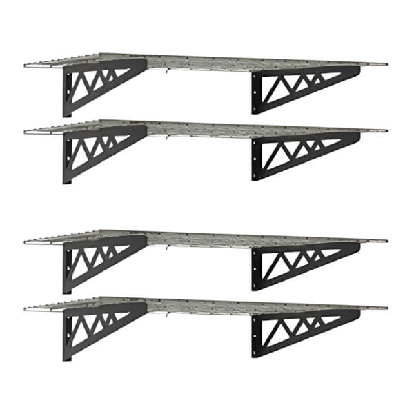 SafeRacks 48 x 24 Wall Shelves (4-Pack)