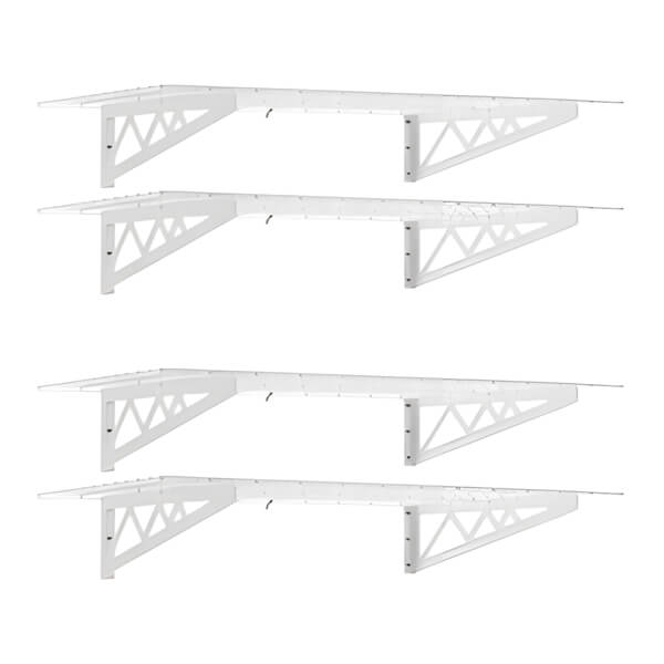 SafeRacks 48 x 24 Wall Shelves (4-Pack) - Thumbnail 2