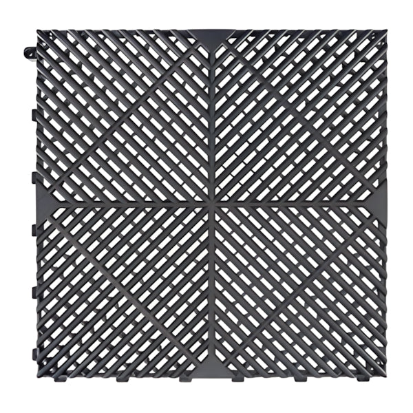 MonsterRax Black Garage Floor Tiles (48-Pack)