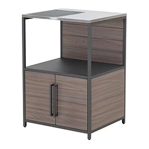 Sunjoy Group Outdoor Kitchen Open Storage Shelf and Cabinet
