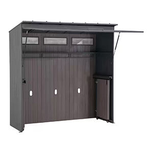 Sunjoy Group Outdoor Kitchen Grill Station with Overhead Lift-Up Door-A801002750-Garage Giant