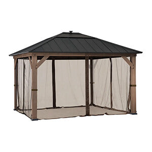 Sunjoy Group Replacement Mosquito Netting for 13 x 13 Hardtop Gazebo - Thumbnail 4