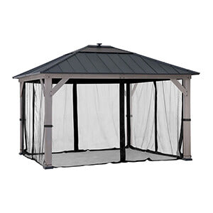 Sunjoy Group Replacement Mosquito Netting for 13 x 13 Hardtop Gazebo - Thumbnail 3