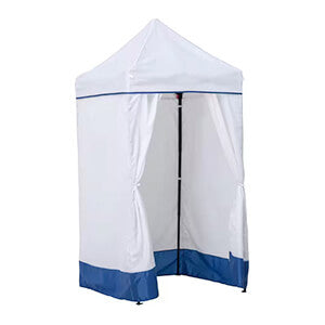 Sunjoy Group 4 x 4 Pop-Up Canopy Tent (White / Navy)-A109010201-Garage Giant