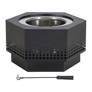 Sunjoy Group 38-Inch Wood Burning Outdoor Smokeless Fire Pit - Thumbnail 3