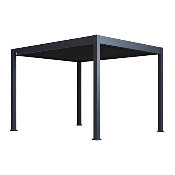 Paragon Outdoor Grand Tuscan 10 x 12 ft. Grey Louvered Pergola-PRGRT-1012GY-Garage Giant