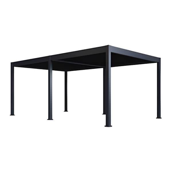 Paragon Outdoor Grand Tuscan 12 x 20 ft. Grey Louvered Pergola-PRGRT-1220GY-Garage Giant