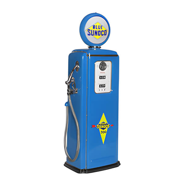 Roadside Relics Blue Sunoco Tokheim 39 Style Gas Pump Replica-FRR-TK39R-SU-Garage Giant
