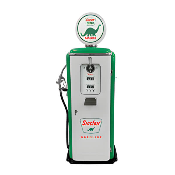 Roadside Relics Sinclair Dino Gasoline Tokheim 39 Style Gas Pump Replica with Beer Tap-FRR-TK79BT-SC-Garage Giant