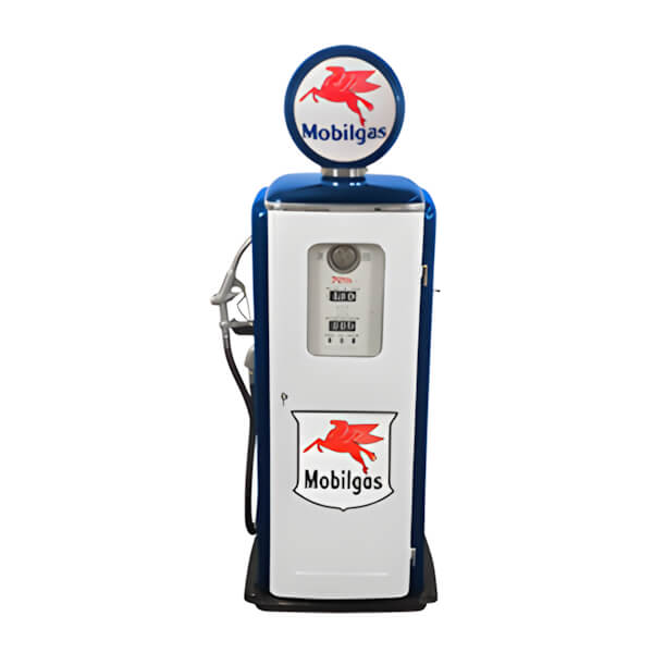 Roadside Relics Mobilgas Tokheim 39 Style Gas Pump Replica with Hidden Mini Fridge-FRR-TK79SE-M-Garage Giant