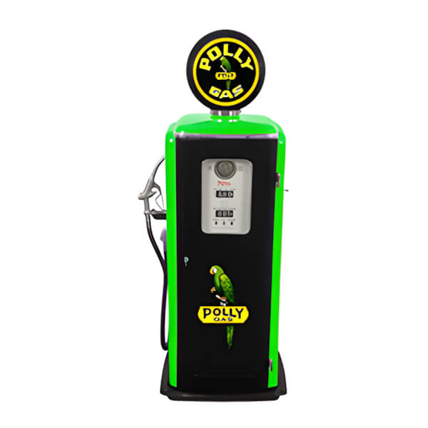 Roadside Relics Polly Gas Tokheim 39 Style Gas Pump Replica with Hidden Mini Fridge-FRR-TK79SE-P-Garage Giant
