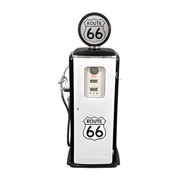 Roadside Relics Route 66 Tokheim 39 Style Gas Pump Replica with Hidden Mini Fridge-FRR-TK79SE-R66-Garage Giant