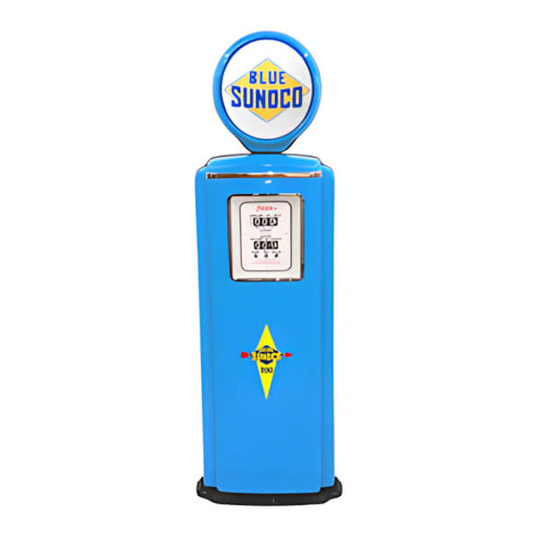 Roadside Relics Blue Sunoco Tokheim 39 Gas Pump Replica Wall Relief-FRR-TK39W4-SU-Garage Giant