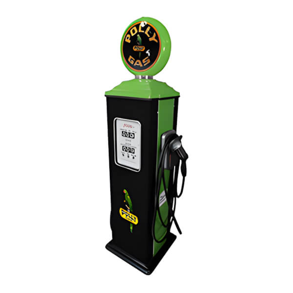 Roadside Relics Polly Gas Retro Gas Pump Replica Electric Vehicle (EV) Charger-FRR-RETROEV-P-Garage Giant