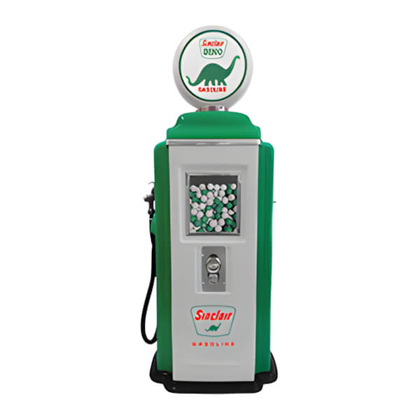 Roadside Relics Sinclair Dino Gasoline Retro Gas Pump Replica Tokheim Gumball Machine-FRR-TK2-SC-Garage Giant
