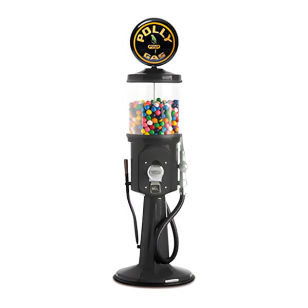 Roadside Relics Polly Gas Retro Gas Pump Replica Mini Gravity Feed Gumball Machine-FRR-MN42-P-Garage Giant
