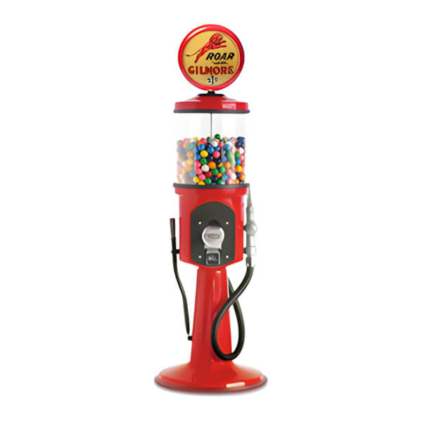 Roadside Relics Gilmore Gas Retro Gas Pump Replica Mini Gravity Feed Gumball Machine-FRR-MN42-GG-Garage Giant