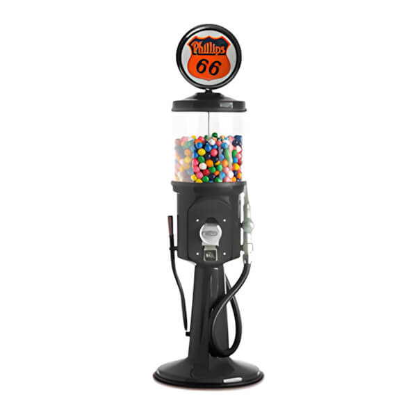 Roadside Relics Phillips 66 Retro Gas Pump Replica Mini Gravity Feed Gumball Machine-FRR-MN42-P66-Garage Giant