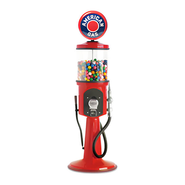 Roadside Relics American Gas Retro Gas Pump Replica Mini Gravity Feed Gumball Machine-FRR-MN42-AG-Garage Giant