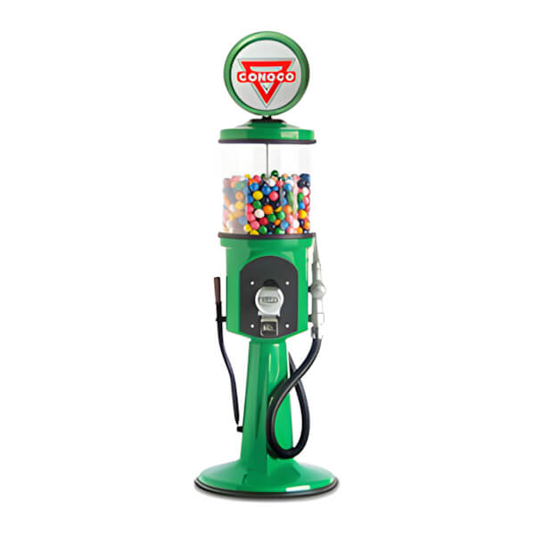 Roadside Relics Conoco Retro Gas Pump Replica Mini Gravity Feed Gumball Machine-FRR-MN42-CON-Garage Giant