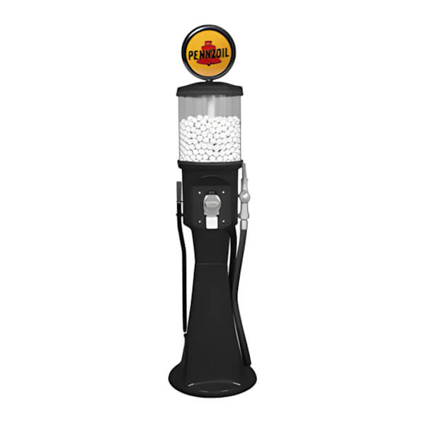 Roadside Relics Pennzoil Retro Gas Pump Replica Junior Gravity Feed Gumball Machine-FRR-JR54-PEN-Garage Giant