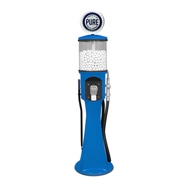 Roadside Relics Pure Retro Gas Pump Replica Junior Gravity Feed Gumball Machine-FRR-JR54-PU-Garage Giant