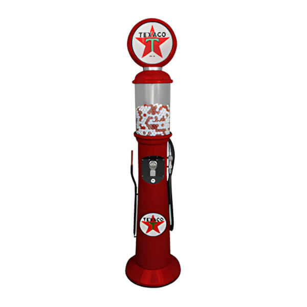 Roadside Relics Texaco Retro Gas Pump Replica Tall Gravity Feed Gumball Machine-FRR-GG76-TX-Garage Giant