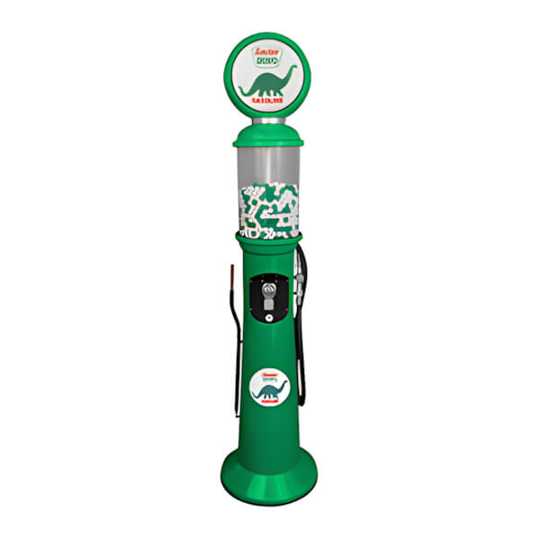 Roadside Relics Sinclair Dino Gasoline Retro Gas Pump Replica Tall Gravity Feed Gumball Machine-FRR-GG76-SC-Garage Giant