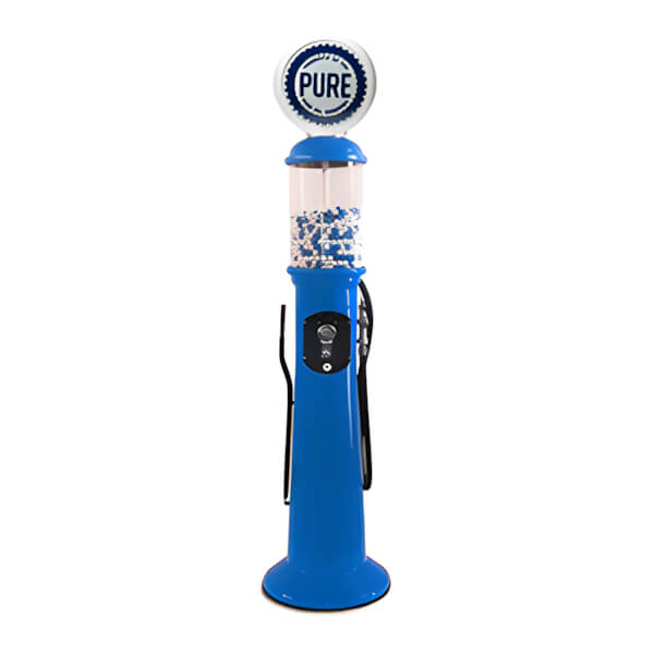 Roadside Relics Pure Retro Gas Pump Replica Tall Gravity Feed Gumball Machine-FRR-GG76-PU-Garage Giant