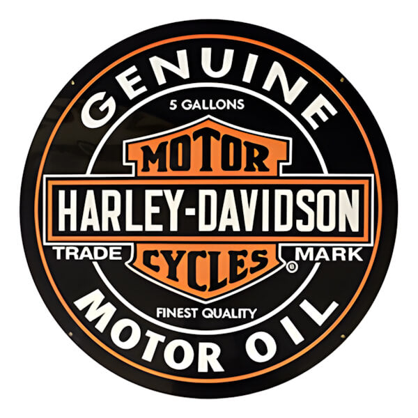 PERGL Harley Davidson Motor Oil 36-Inch Metal Sign-36-MS-HDMO-Garage Giant