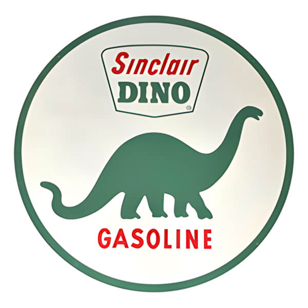 PERGL Sinclair Dino Gasoline 36-Inch Metal Sign-36-MS-SDG-Garage Giant