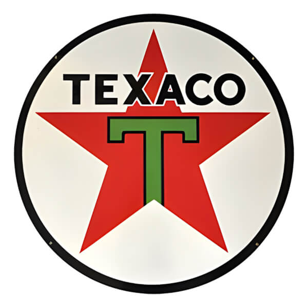 PERGL Texaco 36-Inch Metal Sign-36-MS-T-Garage Giant