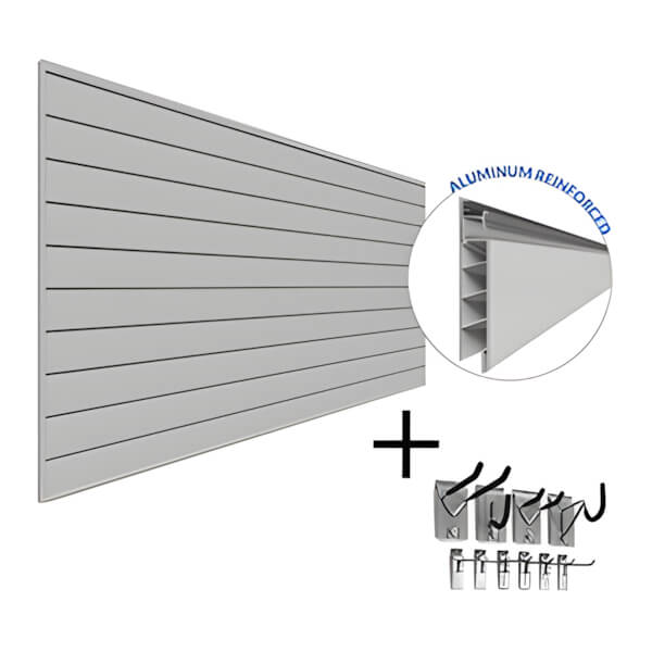 Proslat PROCORE PVC Slatwall Mini Bundle (Grey)-35796K-Garage Giant