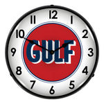 Collectable Sign and Clock Gulf 1960 Backlit Wall Clock-GO1303424-Garage Giant 