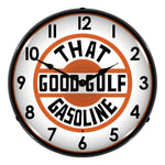 Collectable Sign and Clock That Good Gulf Gasoline Backlit Wall Clock-GO1303428-Garage Giant 